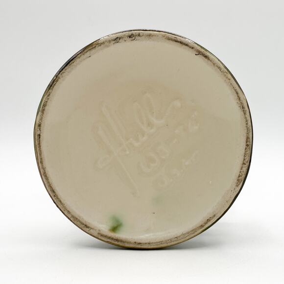 Hull Pottery Woodland Vase | Blue and Green Floral High Gloss ~8" | Vtg 1950s - Picture 10 of 13